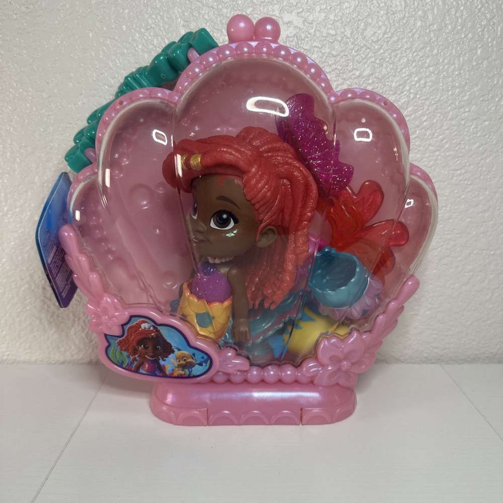 Just Play Disney Junior Pop Tails Ariel 7-inch Doll & Accessories Little Mermaid